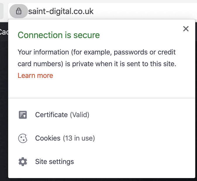 SSL Padlock, Saint Digital