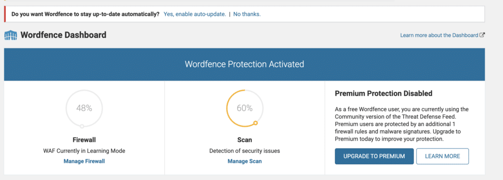 WordFence login