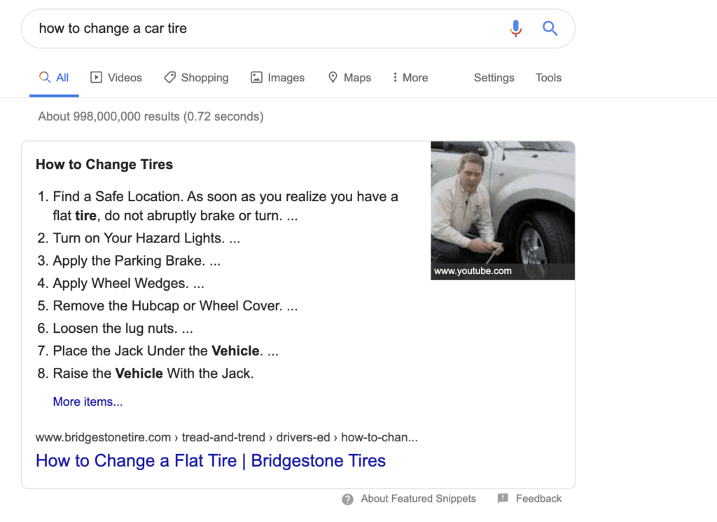 Google Featured Snippets